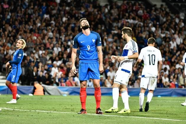 Olivier Giroud (fr) FOOTBALL : France vs Luxembourg - Match de Qualification Coupe du Monde 2018 - Toulouse - 03 09 2017 ThierryBreton Panoramic 
