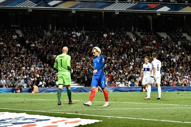 Antoine Griezmann (fr) FOOTBALL : France vs Luxembourg - Match de Qualification Coupe du Monde 2018 - Toulouse - 03 09 2017 ThierryBreton Panoramic 