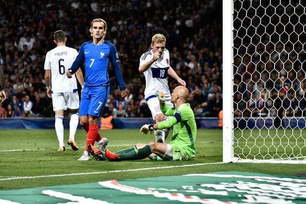 Antoine Griezmann (fr) FOOTBALL : France vs Luxembourg - Match de Qualification Coupe du Monde 2018 - Toulouse - 03 09 2017 ThierryBreton Panoramic 