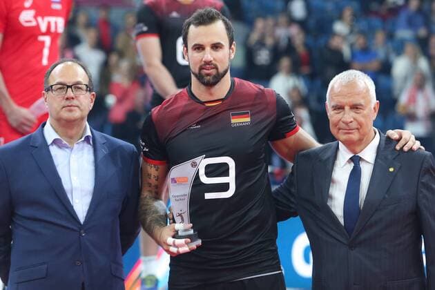 September 3, 2017 - Krakow, Poland - Gyorgy Grozer (GER), best opposite spiker of the final match between Russia and Germany of the 2017 CEV Men s Volleyball European Championship EM Europameisterschaft at Tauron Arena in Krakow, Poland on September 3, 2017. Germany v Russia - European Volleyball Championship final  - ZUMAn230 20170903_zaa_n230_431 Copyright: xFotoxOlimpikx