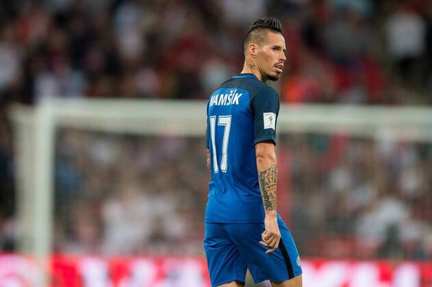 Marek Hamsik of Slovakia during the World Cup 2018 Qualifiers Group F match between England and Slovakia at Wembley Stadium, London, England on 4 September 2017. Copyright: xSalvioxCalabresex 16520034