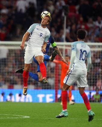 England v Slovakia 2018 FIFA World Cup WM Weltmeisterschaft Fussball Qualifying Harry Kane of England wins a header during the 2018 FIFA World Cup Qualifying match at Wembley Stadium, London Copyright: xPaulxChestertonx FIL-10616-0023 UK Newspapers OUT