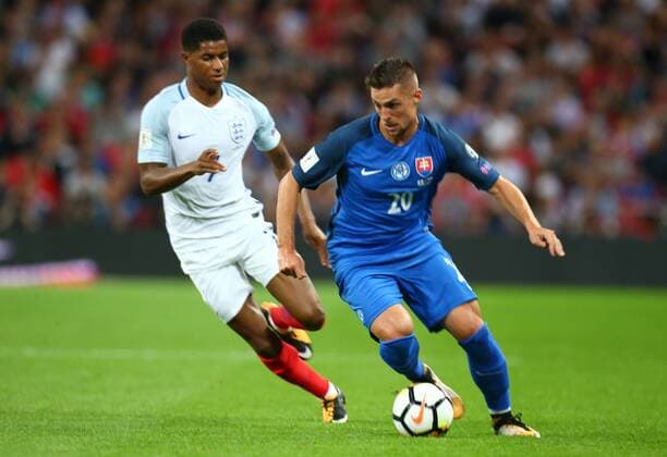 September 4, 2017 - London, England, United Kingdom - Robert Mak of Slovakia. during the FIFA 2018 World Cup Qualifier European Group F match between England and Slovakia at Wembley Stadium on September 4, 2017 in London, England. England v Slovakia - FIFA 2018 World Cup Qualifier  - ZUMAn230 20170904_zaa_n230_197 Copyright: xKieranxGalvinx