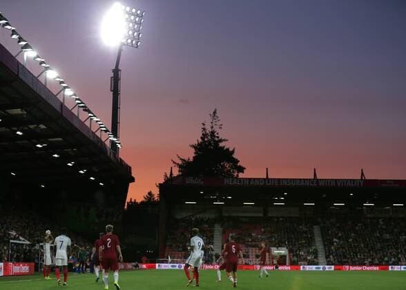 5th September 2017, Vitality Stadium, Bournemouth, England; UEFA European U21 U 21 Championship qualifier, Group 4; England U21 versus Latvia U21; A general view of the Vitality Stadium as England take a throw in xMarkxKertonx  ActionPlus11926343