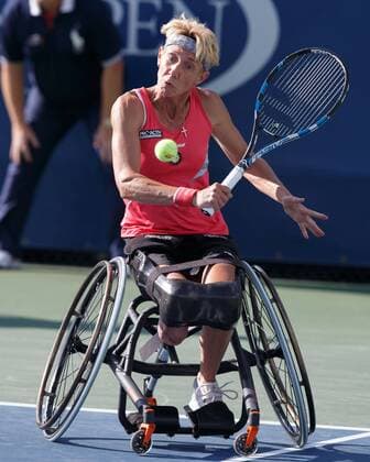 SABINE ELLERBROCK (GER), Woman s Wheelchair, Rollstuhl Tennis Tennis - US Open 2017 - Grand Slam ITF ATP Tennis Herren WTA Tennis Damen - Billie Jean King Tennis Center - New York - New York - USA - 7 September 2017. Copyright: xJuergenxHasenkopfx