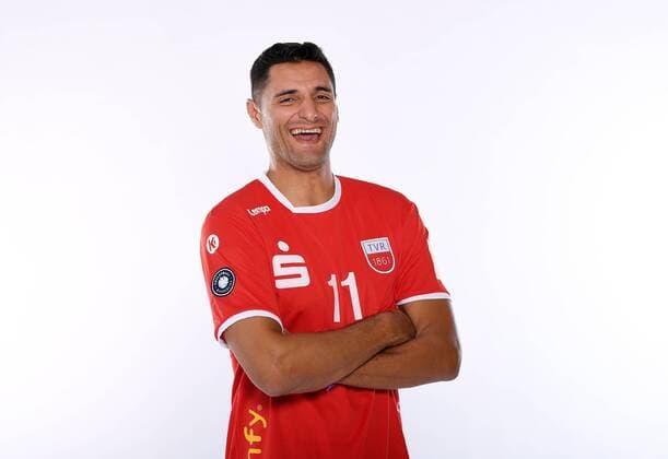 Volleyball 1. Bundesliga Saison 2017 2018 Media Day Fotoshooting TV Rottenburg 08.09.2017 Neuzugang Idner Faustino Lima Martins Rottenburg