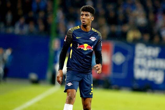 Hamburg,, 8. September 2017 - Fußball, 1. Bundesliga 2017 18, Hamburger SV - RB Leipzig: Bernardo Fernandes da Silva Junior (RB Leipzig, 3) *** Hamburg 8 September 2017 Football 1 Bundesliga 2017 18 Hamburg SV RB Leipzig Bernardo Fernandes there Silva Junior RB Leipzig 3 