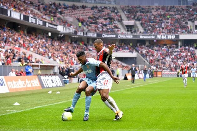 14 Alassane PLEA (nice) - 05 JEMERSON (mon) FOOTBALL : Nice vs Monaco - Ligue 1 - 09 09 2017 FEP Panoramic 
