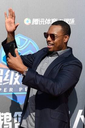 Retired NBA Basketball Herren USA star Paul Pierce poses at the Super Penguin All-Star friendly match in Shanghai, China, 10 September 2017. Paul Pierce heats up Super Penguin All-Star friendly match in Shanghai  20170910_85491