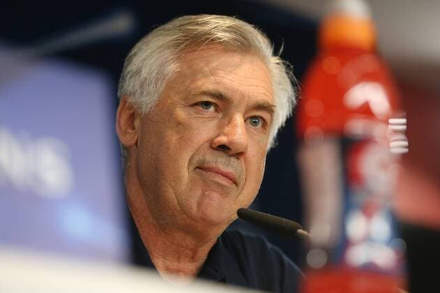 Chef-Trainer Carlo Ancelotti (FC Bayern Muenchen), Pressekonferenz FC Bayern Muenchen, Fussball, Champions League, 11.09.2017 Muenchen Bayern Deutschland