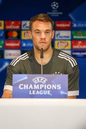 Bilder des Tages - SPORT Manuel Neuer 1 (FC Bayern Muenchen), Pressekonferenz FC Bayern Muenchen, Fussball, Champions League, 11.09.2017 Muenchen Bayern Deutschland