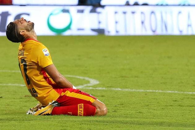 Delusione di Achraf Lazaar Benevento dejection Benevento 10-09-2017 Stadio Ciro Vigorito Football Campionato Serie A 2017 2018. Benevento - Torino Foto Cesare Purini Insidefoto CesarexPurini