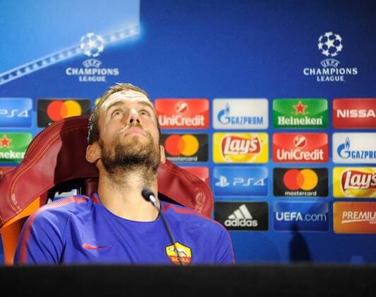 September 11th 2017, Trigoria, Rome, Italy, AS Roma press conferenc ebefore their Champions league match against Atletico Madrid on Sptember 12th in Rome; Kevin Strootman  ActionPlus11929361
