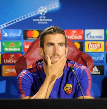 September 11th 2017, Trigoria, Rome, Italy, AS Roma press conferenc ebefore their Champions league match against Atletico Madrid on Sptember 12th in Rome; Kevin Strootman  ActionPlus11929362