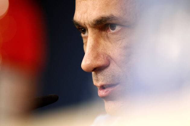 Apoel FC s head coach Giorgos Donis attends a press conference PK Pressekonferenz held at Santiago Bernabeu stadium in Madrid, Spain, 12 September 2017. Real Madrid will face Apoel FC in a UEFA Champions League group stage match on 13 September 2017. Apoel FC press conference !ACHTUNG: NUR REDAKTIONELLE NUTZUNG!  Copyright: xJAVIERxLOPEZx 20170912-636408396208787017