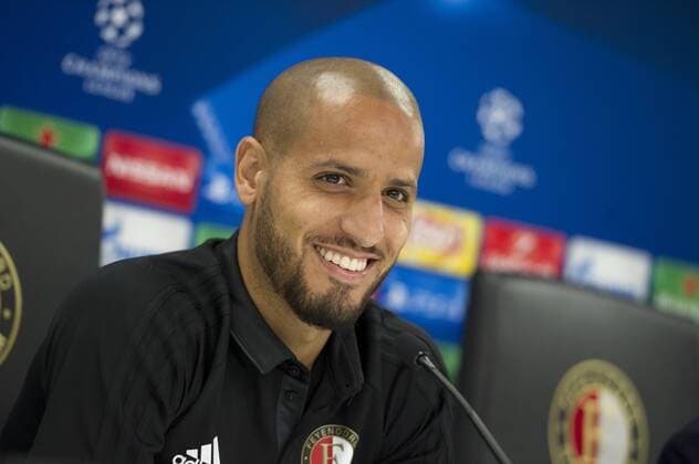 12-09-2017 VOETBAL: PERSCONFERENTIE FEYENOORD: ROTTERDAM Karim El Ahmadi (Feyenoord) Foto: SCS Michel Utrecht xVIxVIxImagesx xSoenarxChamidxsportfotografiexIVx 8725141