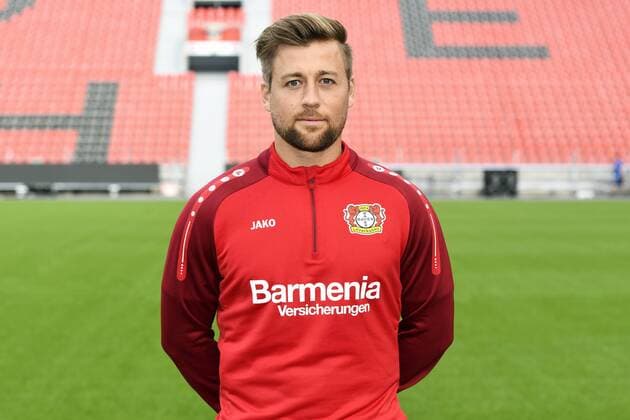 Fußball, GER, 1.BL, Porträttermin 2017 2018, Bayer Leverkusen: Nico Schneck (LEV). Einzelbild, Portrait, Porträt.