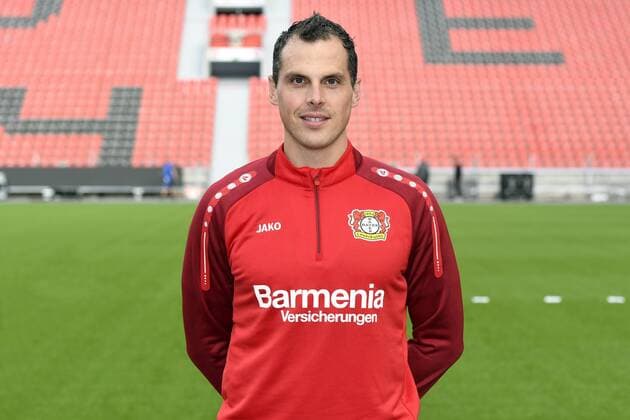 Fußball, GER, 1.BL, Porträttermin 2017 2018, Bayer Leverkusen: David Thiel (LEV). Einzelbild, Portrait, Porträt.