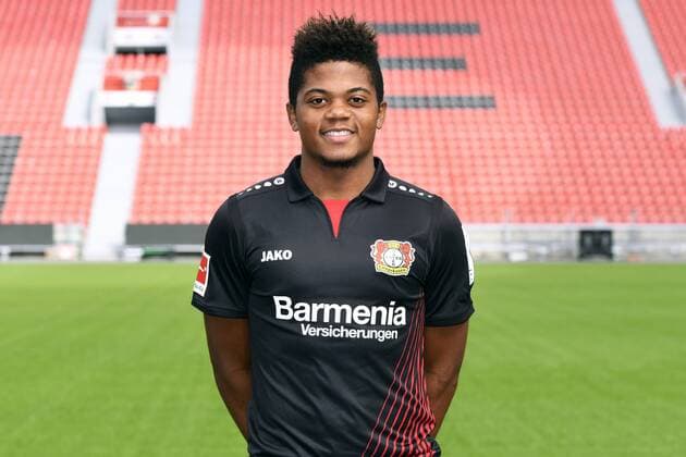 Fußball, GER, 1.BL, Porträttermin 2017 2018, Bayer Leverkusen: Leon Bailey (LEV). Einzelbild, Portrait, Porträt.