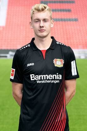 Fußball, GER, 1.BL, Porträttermin 2017 2018, Bayer Leverkusen: Julian Brandt (LEV). Einzelbild, Portrait, Porträt.
