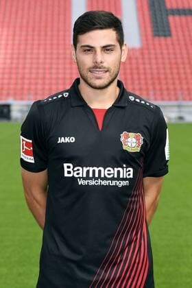 Fußball, GER, 1.BL, Porträttermin 2017 2018, Bayer Leverkusen: Kevin Volland (LEV). Einzelbild, Portrait, Porträt.