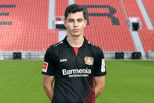 Fußball, GER, 1.BL, Porträttermin 2017 2018, Bayer Leverkusen: Kai Havertz (LEV). Einzelbild, Portrait, Porträt.