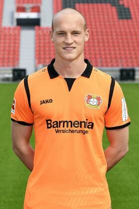 Fußball, GER, 1.BL, Porträttermin 2017 2018, Bayer Leverkusen: Niklas Lomb (LEV). Einzelbild, Portrait, Porträt.