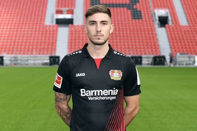 Fußball, GER, 1.BL, Porträttermin 2017 2018, Bayer Leverkusen: Marlon Frey (LEV). Einzelbild, Portrait, Porträt.