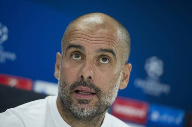12-09-2017 VOETBAL: PERSCONFERENTIE MANCHESTER CITY: ROTTERDAM Josep Pep Guardiola Foto: SCS Michel Utrecht xVIxVIxImagesx xSoenarxChamidxsportfotografiexIVx 8725432