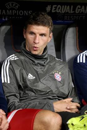 Thomas Mueller (FC Bayern Muenchen 25) auf der Bank, FC Bayern Muenchen vs. RSC Anderlecht, Champions League, Fussball, 12.09.2017, Fussball, 12.09.2017, Muenchen Copyright: xLanger Eibner-Pressefotox EP_HLR
