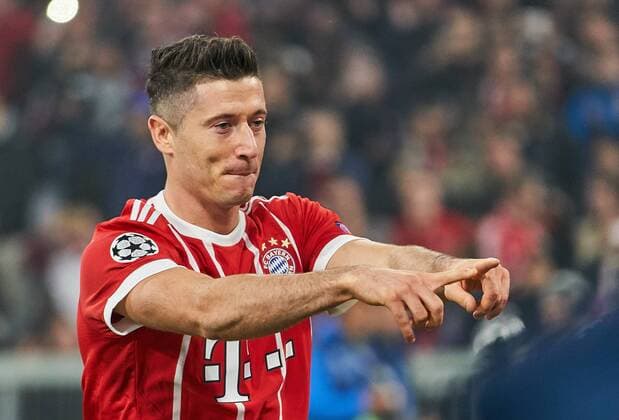 f Robert LEWANDOWSKI, FCB 9 Torschuss, schiesst das Tor zum 1-0 Torjubel, Jubel nach dem Tor zum FC BAYERN MUENCHEN - RSC ANDERLECHT Gruppenphase Hinspiel, Fussball UEFA Champions League, Muenchen, 12.09.2017 CL Saison 2017 2018