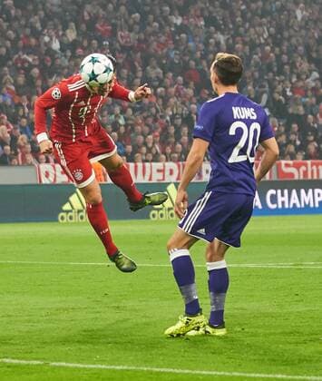 James RODRIGUEZ, FCB 11 Torchance gegen Sven KUMS, RSC ANDERLECHT 20 FC BAYERN MUENCHEN - RSC ANDERLECHT Gruppenphase Hinspiel, Fussball UEFA Champions League, Muenchen, 12.09.2017 CL Saison 2017 2018