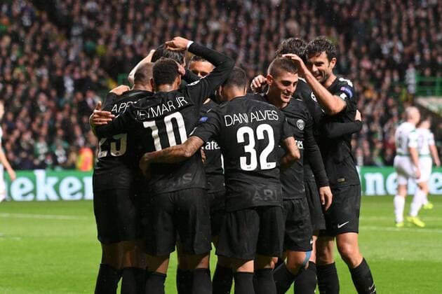 06 MARCO VERRATTI (psg) - 08 THIAGO MOTTA (psg) - JOIE FOOTBALL : Celtic Glasgow vs Paris SG - Ligue des Champions - 12 09 2017 AnthonyBIBARD FEP Panoramic 