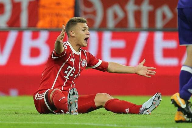 Joshua Kimmich 32 (FC Bayern Muenchen) regt sich lautstark auf, FC Bayern Muenchen vs. RSC Anderlecht, Fussball, Vorrunde, Champions League, 12.09.2017 Muenchen Bayern Deutschland