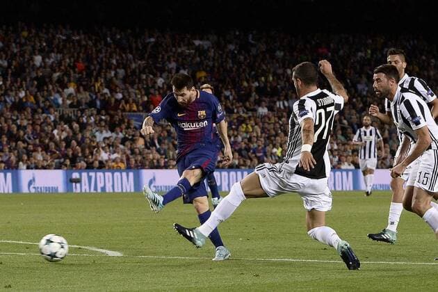 Themen der Woche - SPORT Bilder des Tages - SPORT Db Barcellona (Spagna) 12 09 2017 - Champions League Barcellona-Juventus foto Daniele Buffa Image nella foto: gol Lionel Messi 
