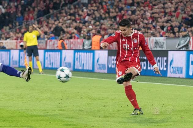 SOCCER - CL, Bayern vs Anderlecht MUNICH,GERMANY,12.SEP.17 - SOCCER - UEFA Champions League, group stage, FC Bayern Muenchen vs RSC Anderlecht. Image shows James Rodriguez (Bayern). GEPAxpictures xMarkusxFischer