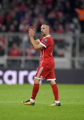 12.09.2017, Fussball Championsleague 2017 2018, FC Bayern München - RSC Anderlecht, in der Allianz-Arena München. Franck Ribery (FC Bayern München) wird ausgewechselt.