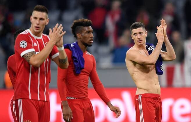 FUSSBALL CHAMPIONS LEAGUE SAISON 2017 2018 GRUPPENPHASE FC Bayern Muenchen - RSC Anderlecht 12.09.2017 Robert Lewandowski (FC Bayern Muenchen) Muenchen