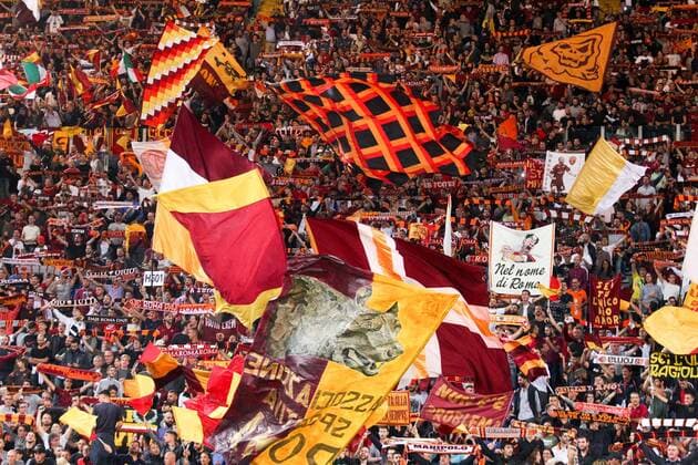 12th September 2017, Stadio Olimpic, Rome, Italy; UEFA Champions League between AS Roma versus Club Atletico de Madrid Fans of Roma ; the game ended on a 0-0 draw  ActionPlus11929547