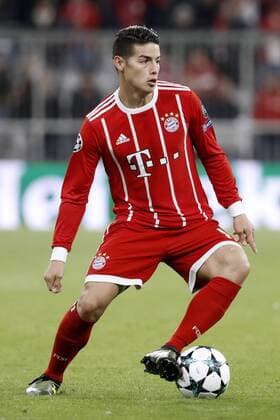 JAMES RODRIGUEZ Team FC Bayern Muenchen Champions League Gruppe B Saison 2017-2018 Spiel FC Bayern Muenchen-RSC Anderlecht Am 12. September 2017 in der Allianz Arena in Muenchen