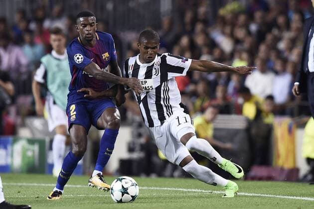 Db Barcellona (Spagna) 12 09 2017 - Champions League Barcellona-Juventus foto Daniele Buffa Image nella foto: Douglas Costa-Nelson Semedo 
