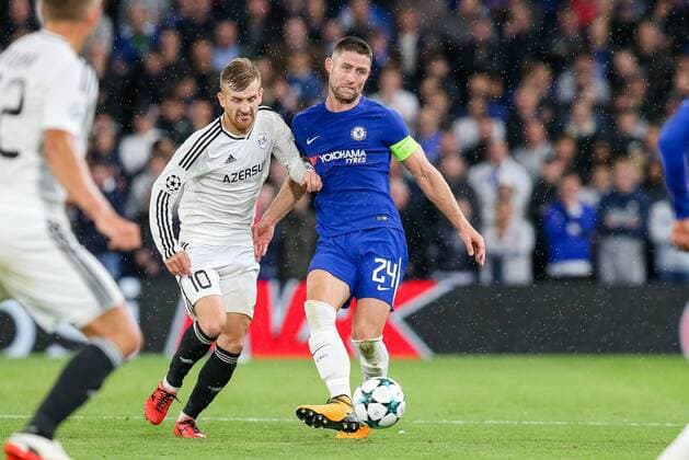 Gary Cahill (Chelsea), SEPTEMBER 12, 2017 - Football Soccer : Gary Cahill of Chelsea during the UEFA Champions League Group Stage match between Chelsea and Qarabag FK at Stamford Bridge in London, England. Noxthirdxpartyxsales  (mdga017180)