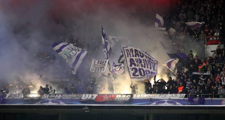 FC Bayern München - RSC Anderlecht Deutschland, München, 12.09.2017, Fussball, UEFA Champions League, Saison 2017 2018, Gruppenphase, 1. Spieltag, FC Bayern München - RSC Anderlecht: RSC Anderlecht Fans.