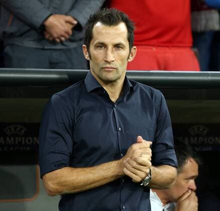 Sportdirektor Hasan Salihamidzic Aktion Oberkoerper Oberkörper Fußball Fussball UEFA CL Championsleague Herren Saison 2017 2018 12.09.2017 FC Bayern München vs. RSC Anderlecht