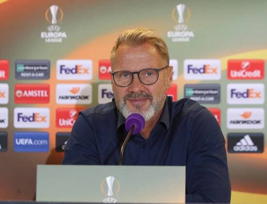 SOCCER - EL, Austria vs Milano, preview VIENNA,AUSTRIA,13.SEP.17 - SOCCER - UEFA Europa League, group stage, FK Austria Wien VS AC Milano, preview, press conference PK Pressekonferenz A.Wien. Image shows head coach Thorsten Fink (A.Wien). GEPAxpictures xChristianxOrt