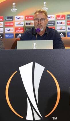 SOCCER - EL, Austria vs Milano, preview VIENNA,AUSTRIA,13.SEP.17 - SOCCER - UEFA Europa League, group stage, FK Austria Wien VS AC Milano, preview, press conference PK Pressekonferenz A.Wien. Image shows head coach Thorsten Fink (A.Wien). GEPAxpictures xChristianxOrt