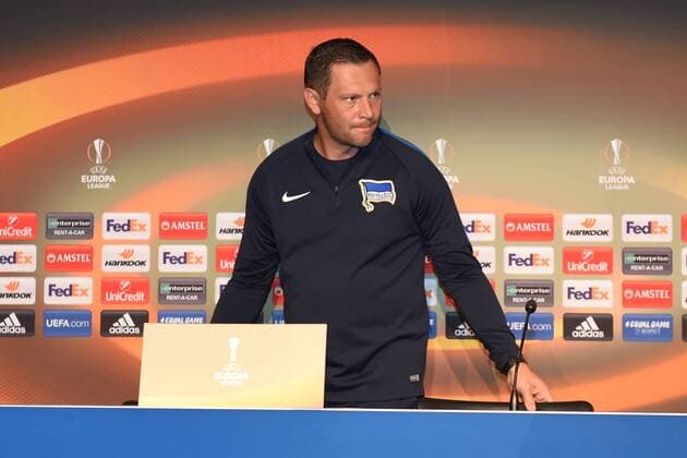 Fussball, Herren, 2017 18, UEFA EuroLeague, Hertha BSC, Pressekonferenz, Cheftrainer Pal Dardai (Hertha BSC), 13.09.17, Copyright: xMichaelxHundtx xMatthiasxKochx