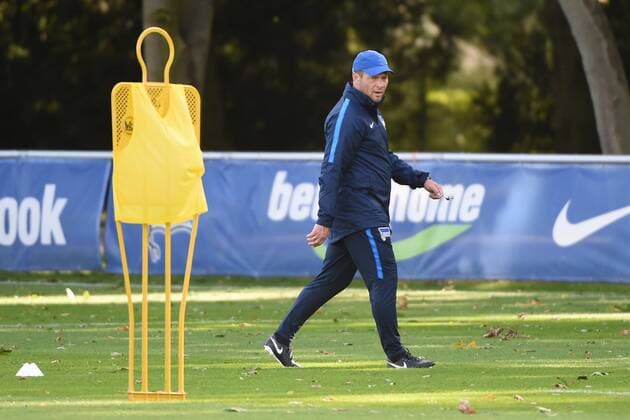 Fussball, Herren, UEFA Euroleague, Saison 2017 18, Hertha BSC, Training, Cheftrainer Pal Dardai (Hertha BSC), 13.09.17, Copyright: xMichaelxHundtx xMatthiasxKochx