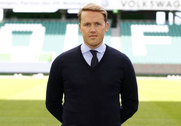 Olaf Rebbe (Geschaeftsführer Sport Fußball Fussball DFL erste 1.Bundesliga Herren Saison 2017 2018 13.09.2017 VfL Wolfsburg Porträttermin Porträt, Vorstellung, Präsentation, Pressetermin