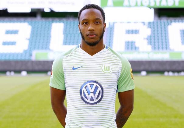 Kaylen Hinds (32, Wolfsburg) Fußball Fussball DFL erste 1.Bundesliga Herren Saison 2017 2018 13.09.2017 VfL Wolfsburg Porträttermin Porträt, Vorstellung, Präsentation, Pressetermin